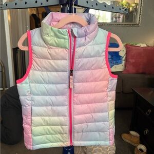 Amazon Essentials Pink and Blue Puffer Vest